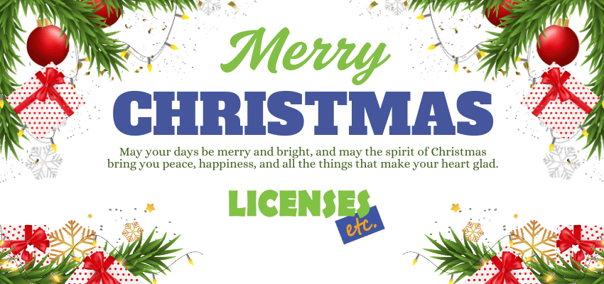 Merry Christmas Florida Contractor License Application Service Agency