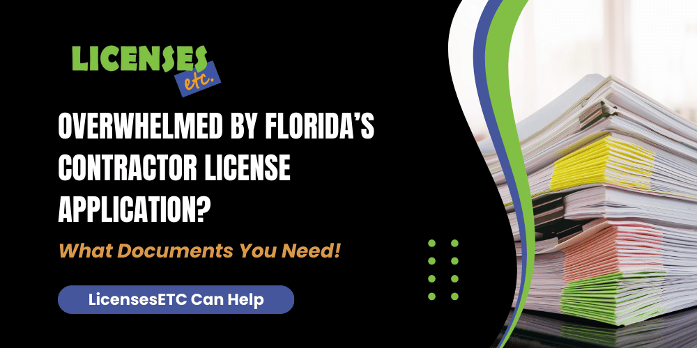 Paperwork Documents Required For Florida Contractor License Application